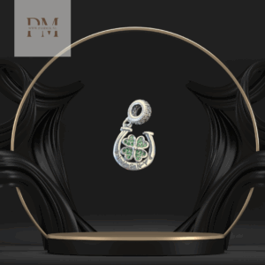 armband bedel hoefijzer met klaver 4