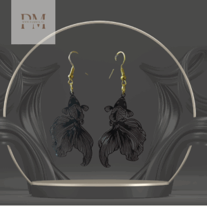 orange lipbalm (9) oorbellen sluierstaart zwartkleurig